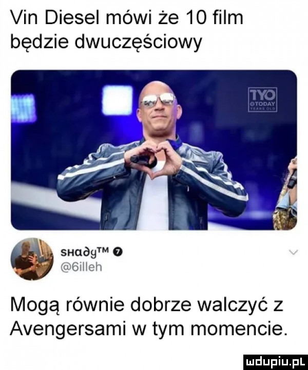 vin diesel mówi że    film będzie dwuczęściowy i snuógm o ugiiicii mogą równie dobrze walczyć z avengersami wtem momencie. ludu iu. l