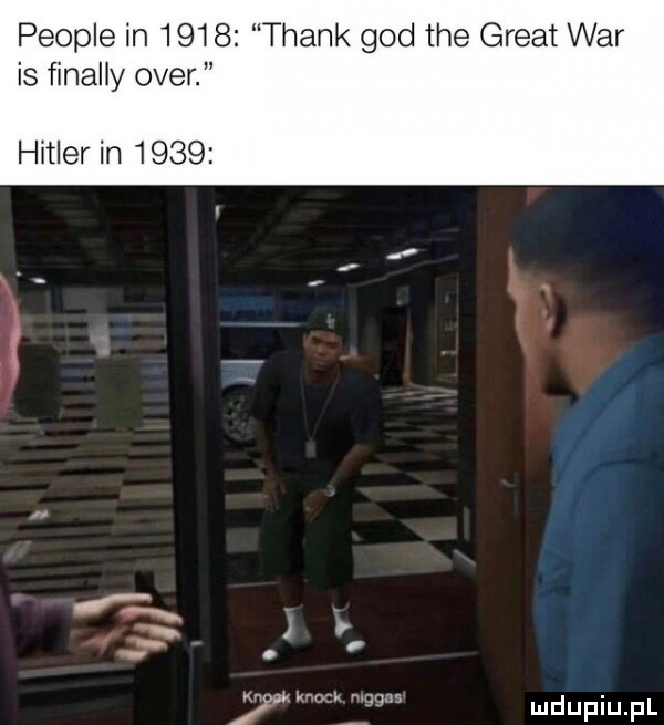 people in      thank gad tee great war is finalny ober. hitler in