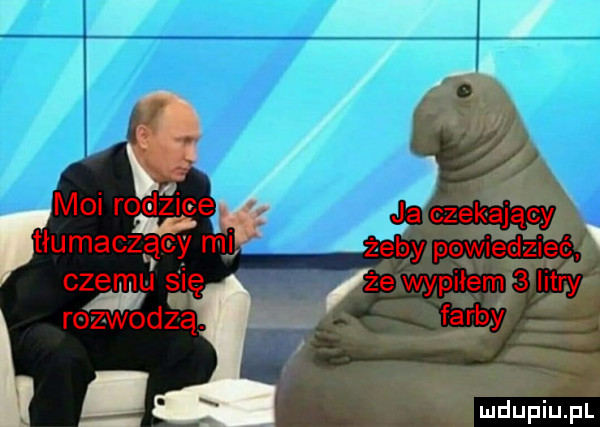 ja czekający żeby powiedzieć że wypilem   litry farby