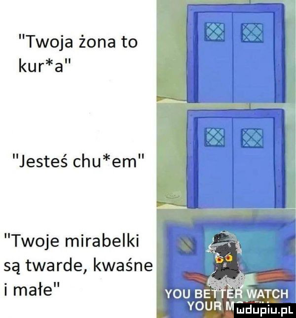 twoja żona to kur a jesteś chu em twoje mirabelki są twarde kwaśne i małe your modu fuliupl