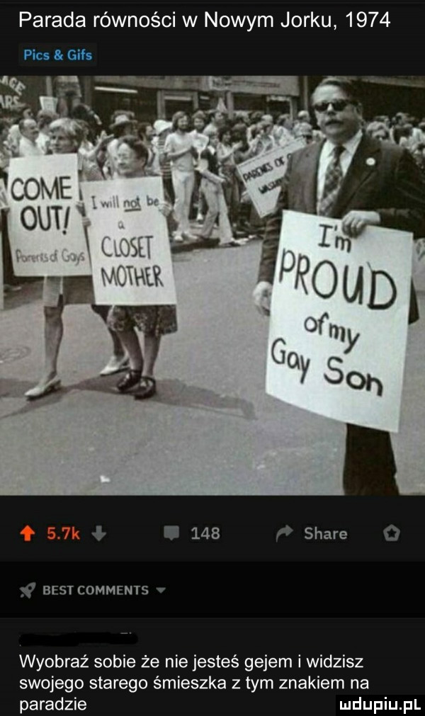parada równości w nowym jorku      pic a. gif       x stare l w best commenis wyobraź sobie że nie jesteś gejem i widzisz swojego starego śmieszka z tym znakiem na paradzie