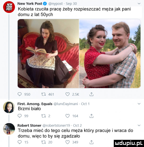 w ma pax   naw vork past mmpm ep w v kobieta rzuciła pracę żeby rozpieszczać męża jak pani domu z lat   ych     a  m   k l fiest. among. equals hnvmymmu m   v brzmi bialo o m n   o w l ruben skner anobensmer y mg v trzeba mieć do tego celu męża który pracuje iwraca do domu więc to by się zgadzało w u a