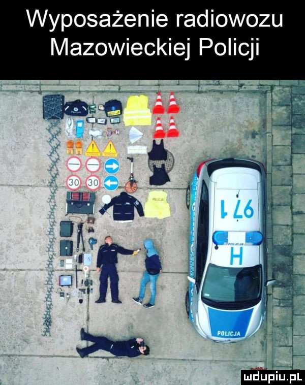 wyposażenie radiowozu mazowieckiej policji