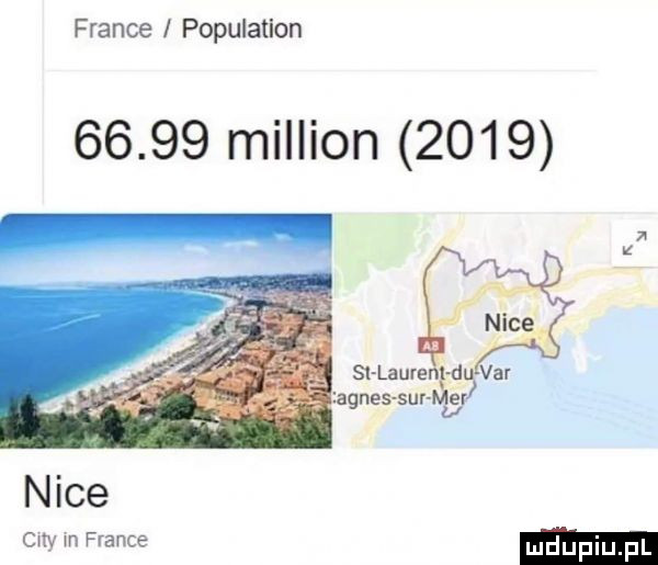 france population       million      x z v nice si laurenl dl var agnes sur mer u nice my m france