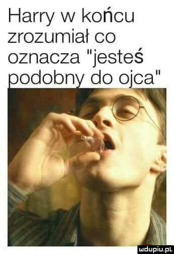 harry w końcu zrozumiał co oznacza jesteś odobn do ojca