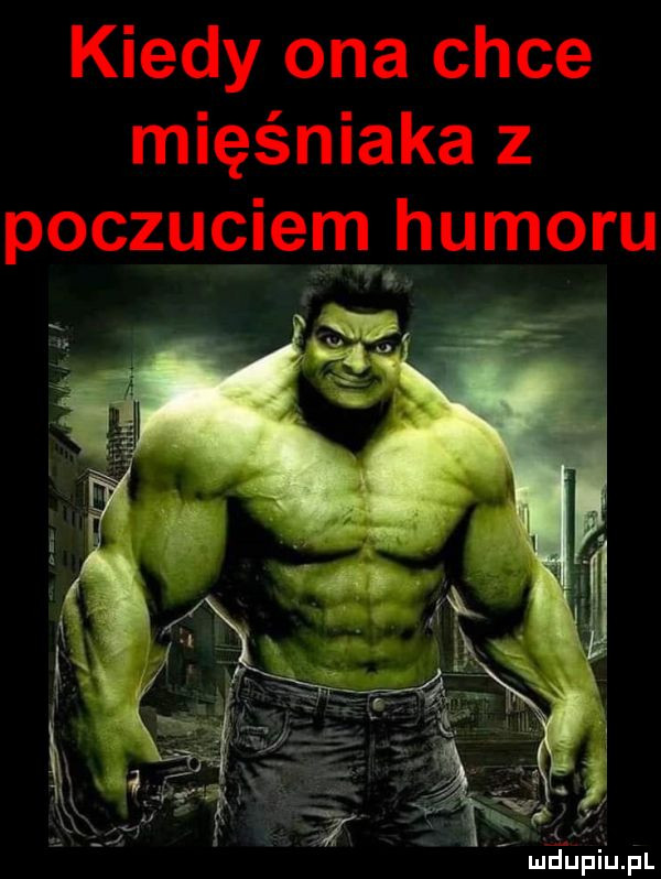 kiedy ona chce mięśniaka z poczuciem humoru p. i i