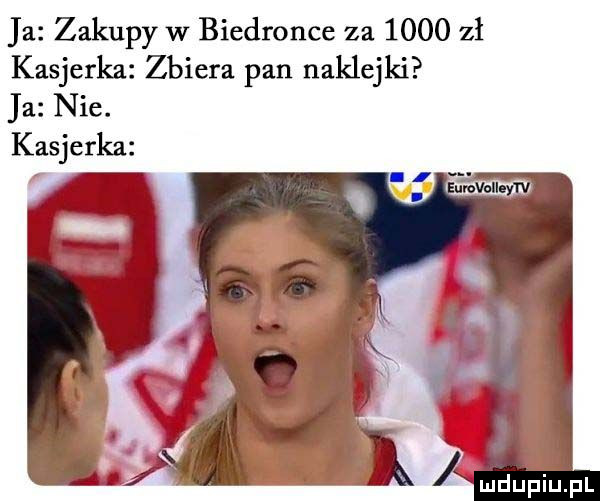 a zakupy w biedronce za      zł kasjerka zbiera pan naklejki a nie. kasjerka
