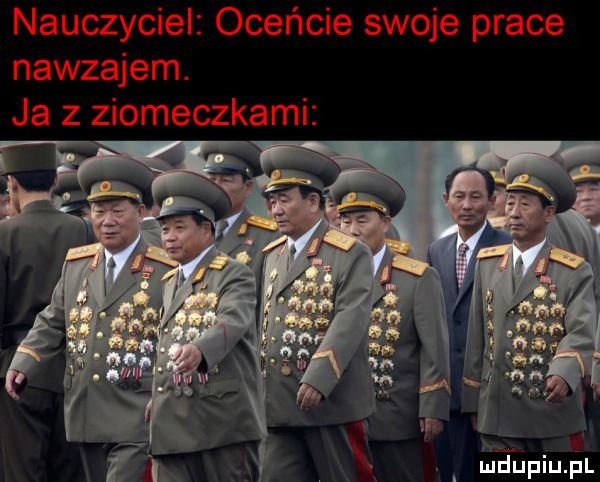 nauczyciel oceńcie swoje prace nawzajem. ja z ziomeczkami
