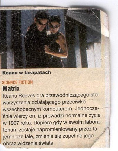 klanu w hrabalach matrix klanu reeves gra przewodniczącego sm warzyszenia działającego przeciwko wszechobecnym komputerom jednncze śnie wierzy on iż prowadzi normalne życie w      roku dopiero gdy w swoim iaboraf torium zostaje napromieniowany przez ta jammczs fale. zmienia się zupelnie jego obraz widzenia świata