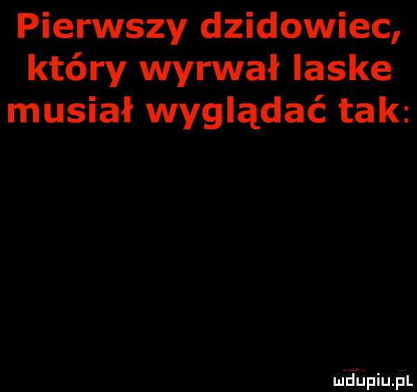 pierwszy dzikowiec który wyrwał laske musiał wyglądać tak mhupiu pl