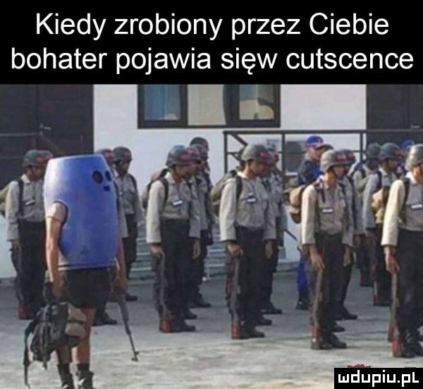 kiedy zrobiony przez ciebie bohater pojawia siew cutscence