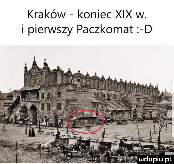 kraków koniec xix w. i pierwszy paczkomat d