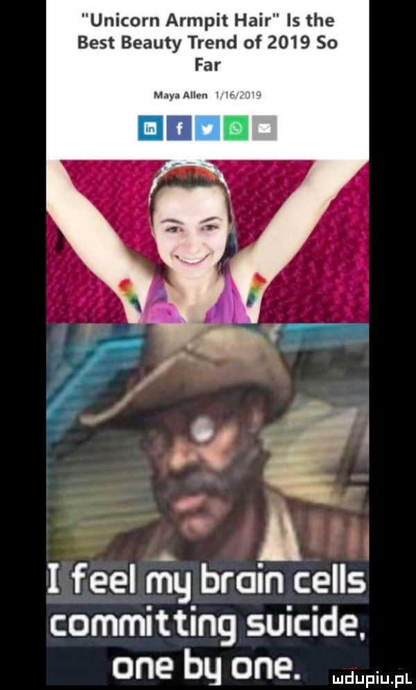 unicorn armpit hadr ls tee best blauty trend of      so far mayaalven.   i fell fig braun cells committing suicide one bq one. m