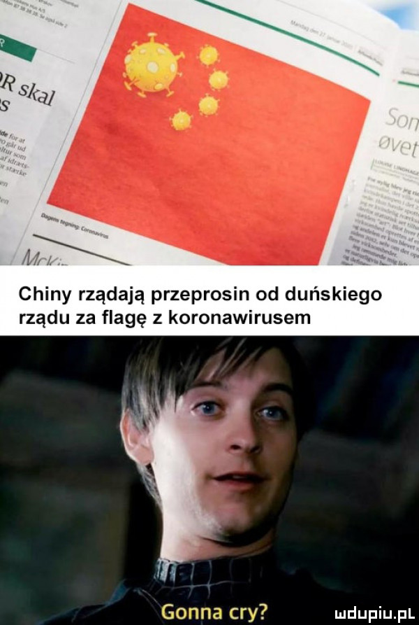 chiny rządają przeprosin od duńskiego rządu za flagę z koronawirusem