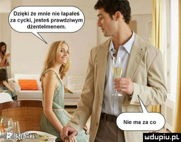 dzięki że mnie nie iapales za cycki jesteś prawdziwym dżentelmenem