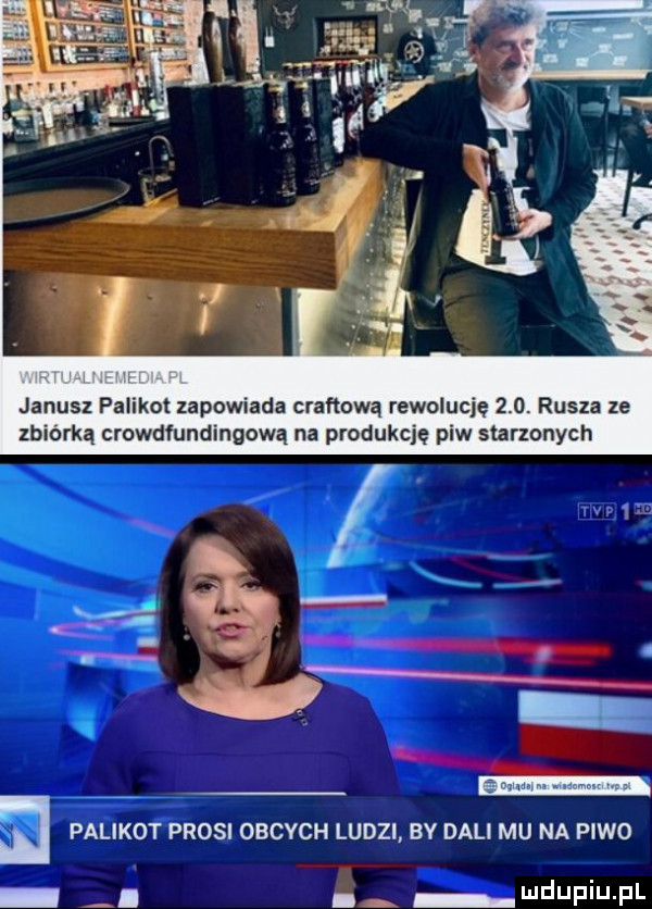 janusz palikot zapowiada craftową rewolucję    . rusza ze zbiórką crowdfundingową na produkcję piw starzonych   m palikot prosi obcych ludzi by dali mu na piwo. ndupiu pl