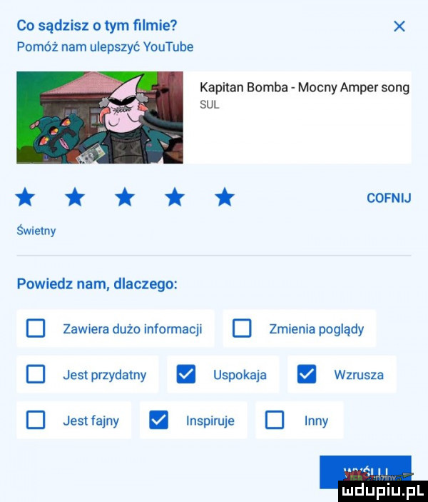 co sądzisz a tym filmie powóz nam ulepszyć youtube kapelan bomba mocny amper song sal tt świetny csfn ij powiedz nam. dlaczego d zameradużo informacji o zmienia poglądy d jestprzydamy uspokaja wzrusza jest fajny inspiruje inny