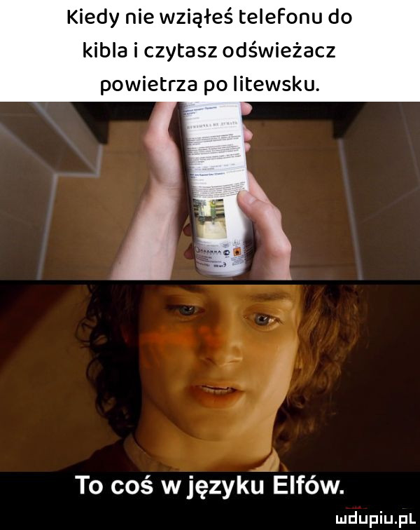 to coś w języku elfów