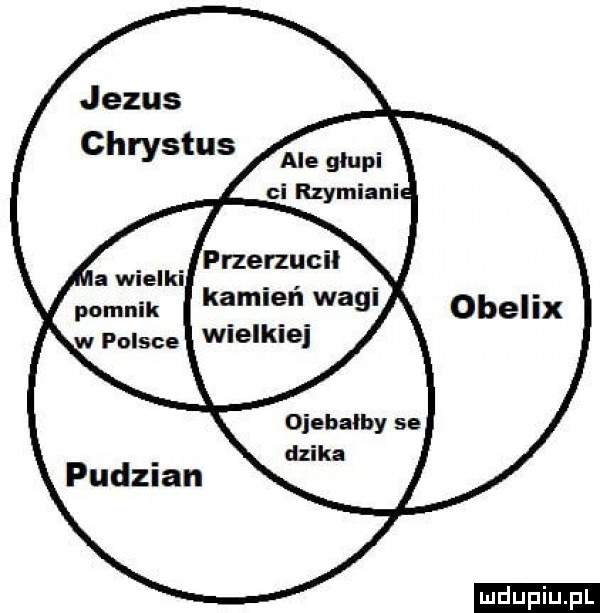 ale glupi ci rzymiani kamień wagi ojebałby se dzika