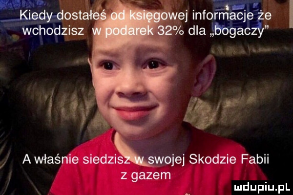 a właśnie siedzłiwojej skodzie fabii z gazem