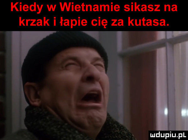 kiedy w wietnamie sikasz na krzak i łapie cię za kutasa. w