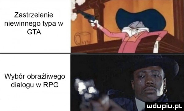 zastrzelenie niewinnego typa w gta wybór obraz lewego dialogu w rpg