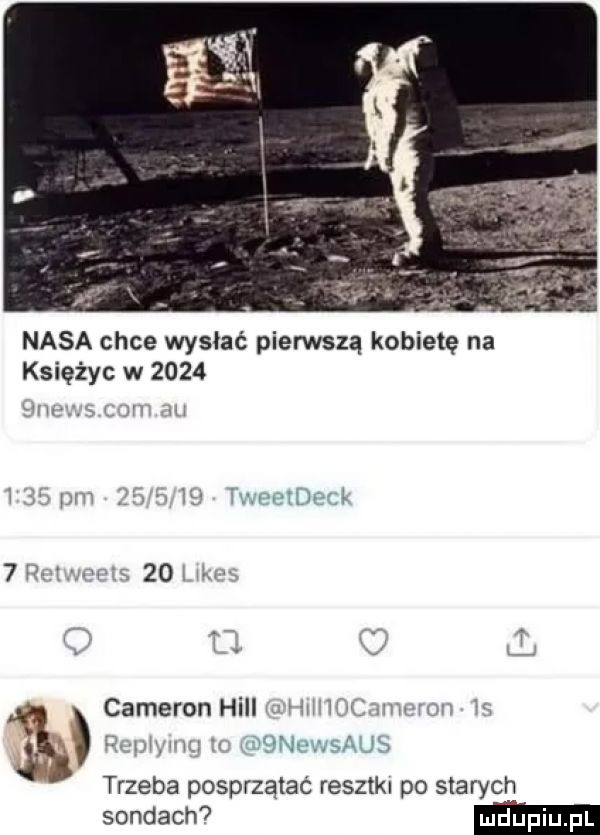 nasa chce wysłać pierwszą kobietę na księżyc w      ham um m m fin pm iw v y j imam idea   wt wma    x mm cameron hill mm uwm aa r w in   nowsaus trzeba posprzątać resztkl po staryc sondach