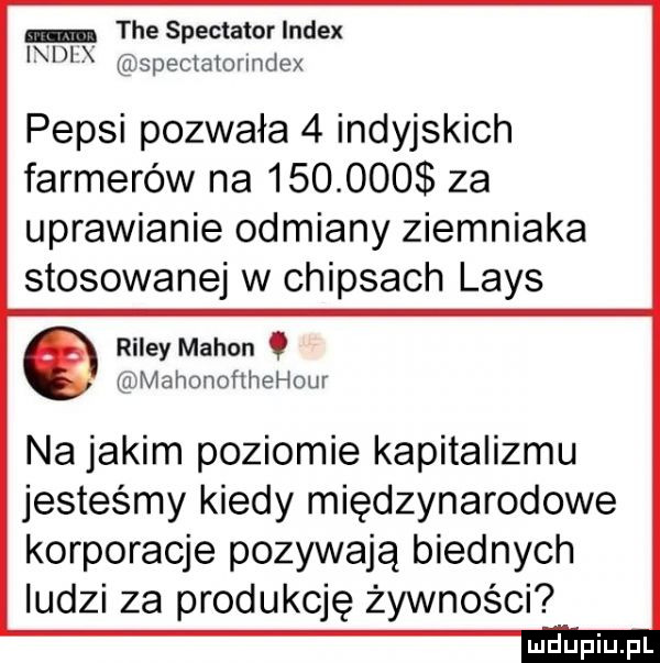 Pepsi pozwała 4 indyjskich farmerów na 150.000$ za uprawianie odmiany ziemniaka stosowanej w chipsach Lays