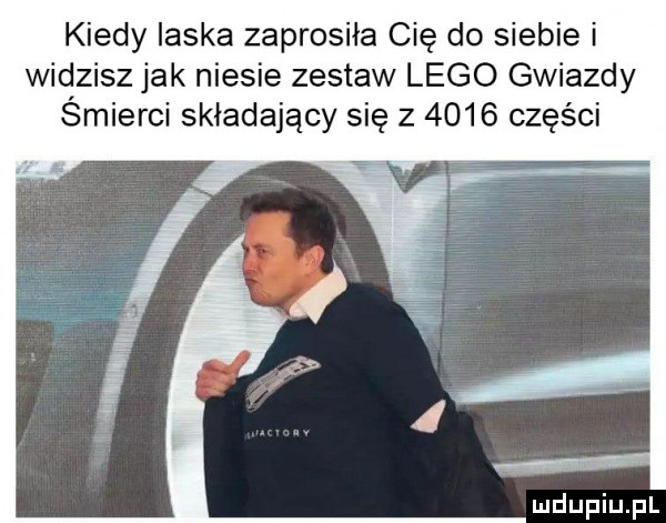 kiedy ilska zaprosiła cię do siebie i widzisz jak niesie zestaw lego gwiazdy smierci składający się z      części