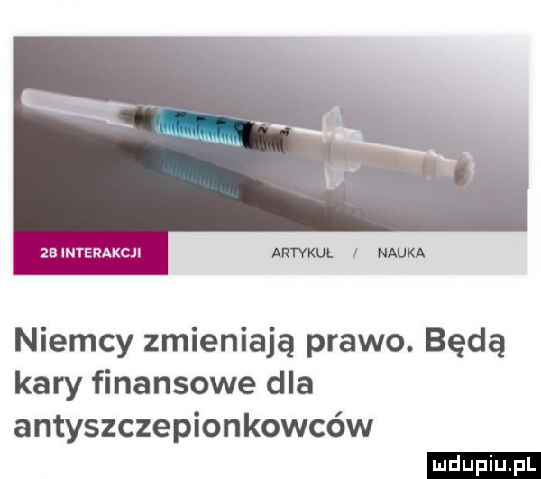 einterakcji artykuł nauka niemcy zmieniają prawo. będą kary finansowe dla antyszczepionkowców