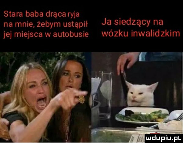 stara baba drącaryp. na mm e zebym ustęp ja s elza cy na jej nuejsce w autobusie wózku inwalidzkim