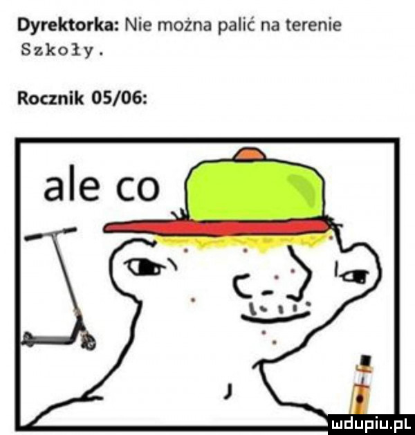 dyrektorka nie można palić na terenie szkoly. rocznik       mdumufl