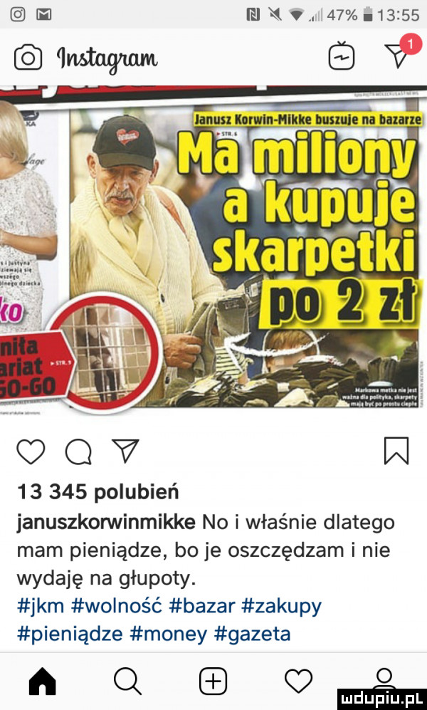 ieixva          ln jagom cv        polubień januszkorwinmikke no i właśnie dlatego mam pieniądze bo je oszczędzam i nie wydaję na głupoty. jkm wolność bazar zakupy pieniądze monzy gazeta o aduo