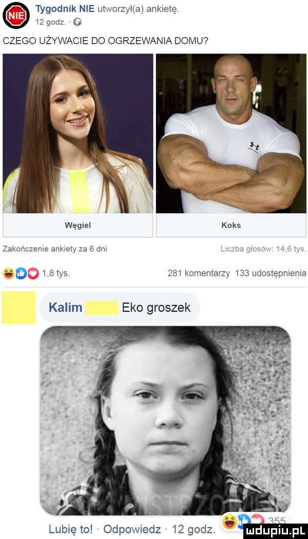 tygodnik nie utworzyła ankietę    godz   czego uzywac e do ogrzewan a domu węgiel koks zakończeme anmexy za   dm     tys     komentarzy     udostępmema kalim eko groszek lub ęto odpowiedz     dz. w
