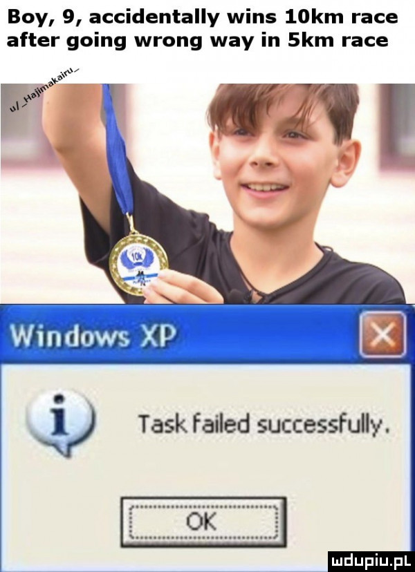 boy   accidentally wins   km race after going wrong wdy in  km race