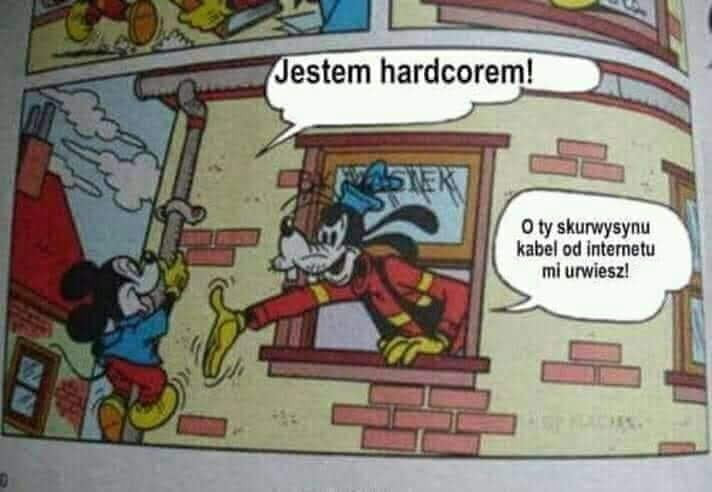 o ly skurwysynu l kabel od internetu mi mniesz