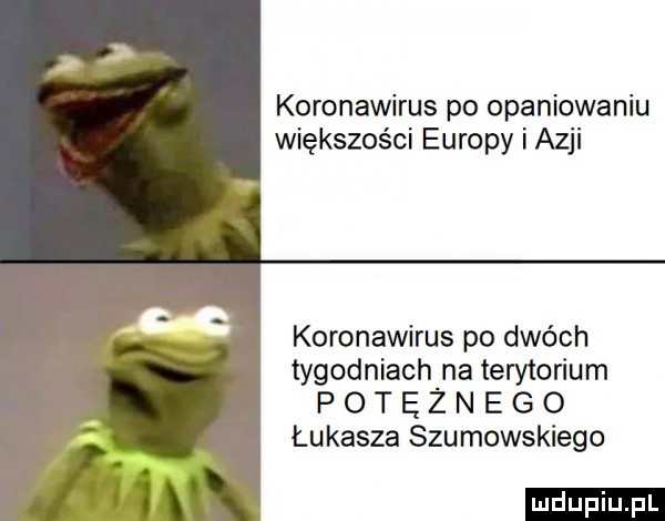 koronawirus po opiniowaniu większości europy i azji koronawirus po dwóch tygodniach na terytorium p   t ę   n e g   łukasza szumowskiego ludu iu. l