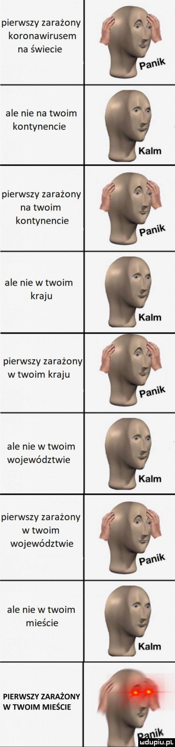 pierwszy zarażony koronawirusem na świecie pan kulm pierwszy zarażony na twoim kontynencie panik ale nie w twoim kraju kulm pierwszy zarażony w twoim kraju ale nie na twoim kontynencie ale nie w twoim województwie pierwszy zarażony w twoim województwie ale nie w twoim mieście pierwszy zarażony w twoim mieście k maupiupl