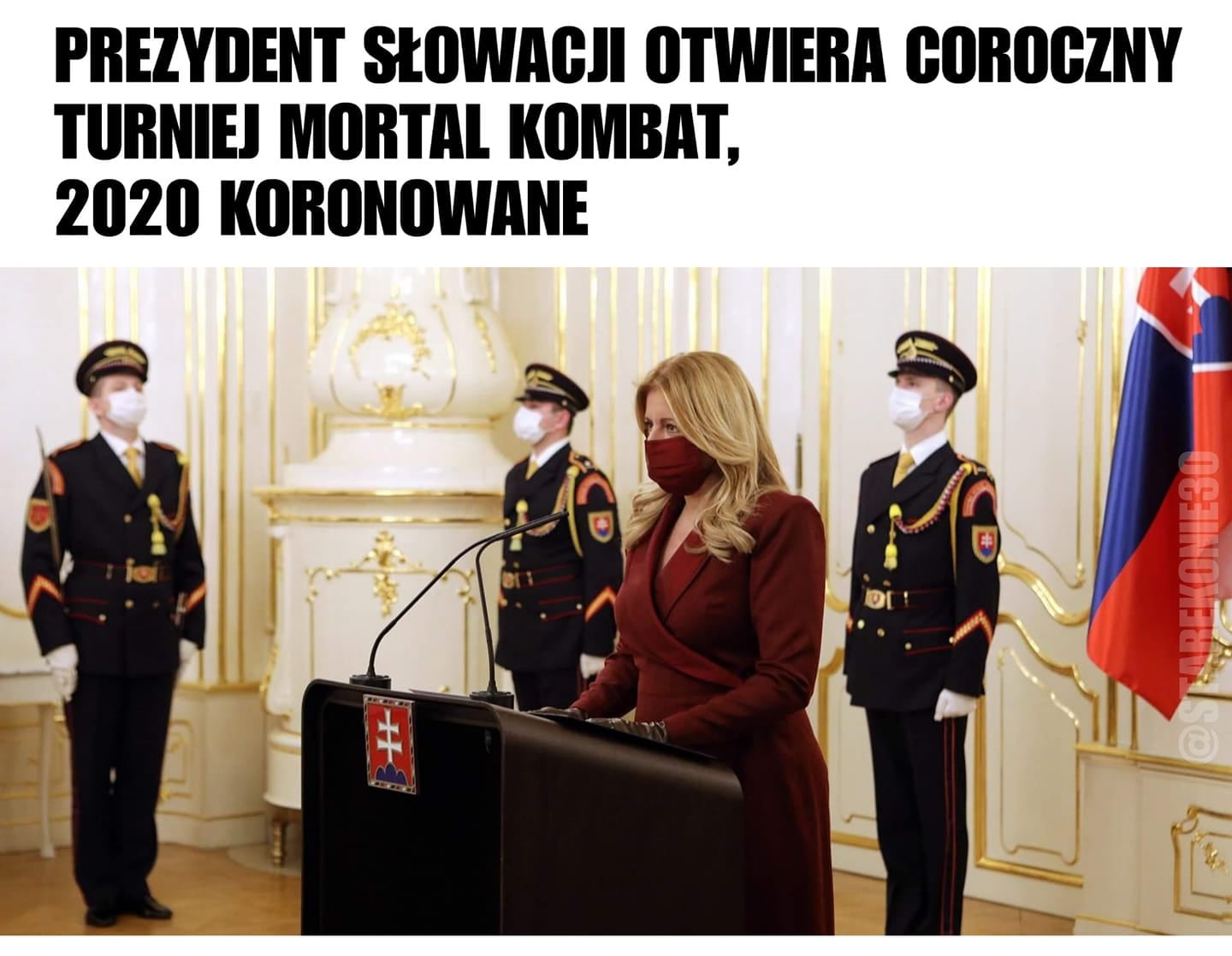 prezydent slowaoli otwiera ooroozny torniei mortal komnat. zolo koronowane