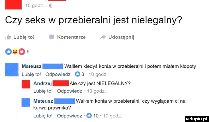 Czy seks w przebieralni jest nielegalny