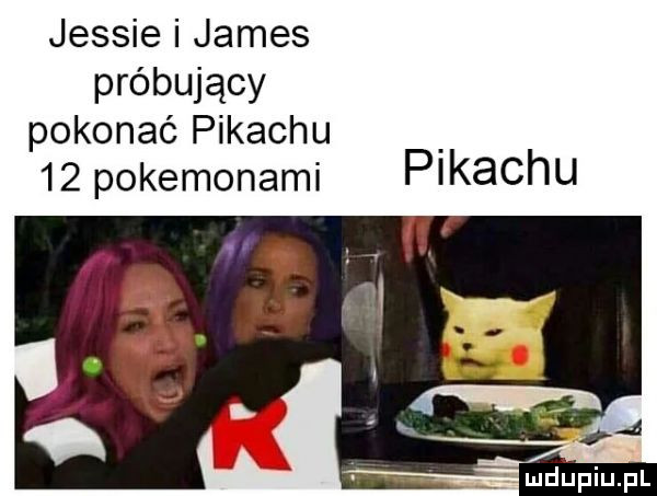 jessie i james próbujący pokonać pikachu    pokemonami plkachu