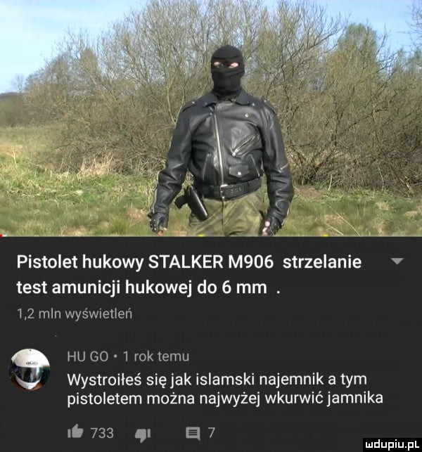 Pistolet hukowy Stalker M906