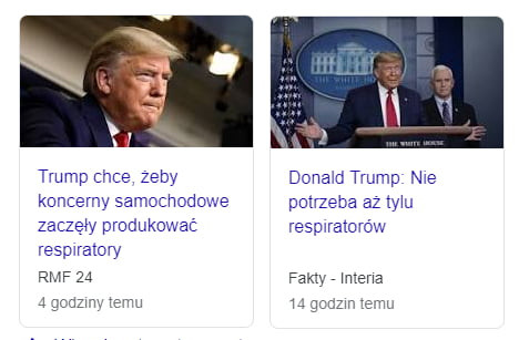 trump chce zebv kuncemy samochodowe zaczew produkować respwralory rmf      gcdzm lem donem trump me potrzeba az tym reapwanorow fany mena u gcdzm vem