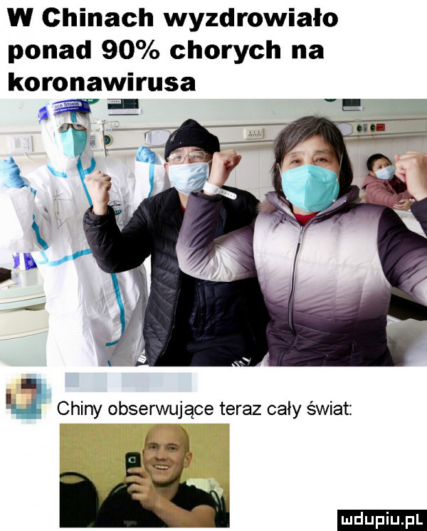 w chinach wyzdrowiało ponad    chorych na koronawirusa ludu iu. l